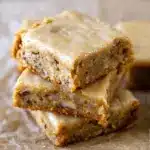 Maple Glazed Apple Blondies Recipe
