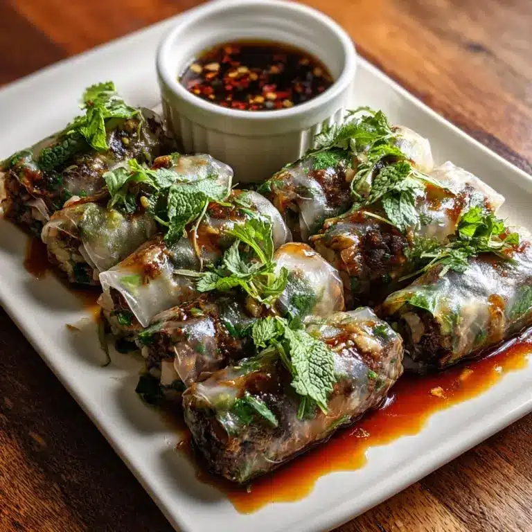 Thai Basil Beef Rolls Recipe