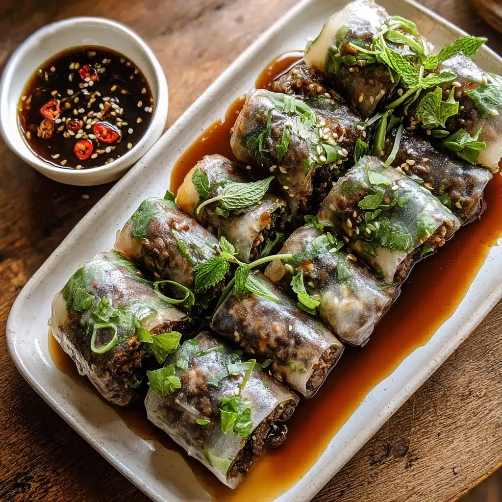 Thai Basil Beef Rolls Recipe - Recipe Image