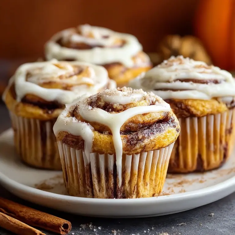 Pumpkin Cinnamon Roll Muffins Recipe