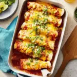 Easy Bean and Cheese Enchiladas Recipe