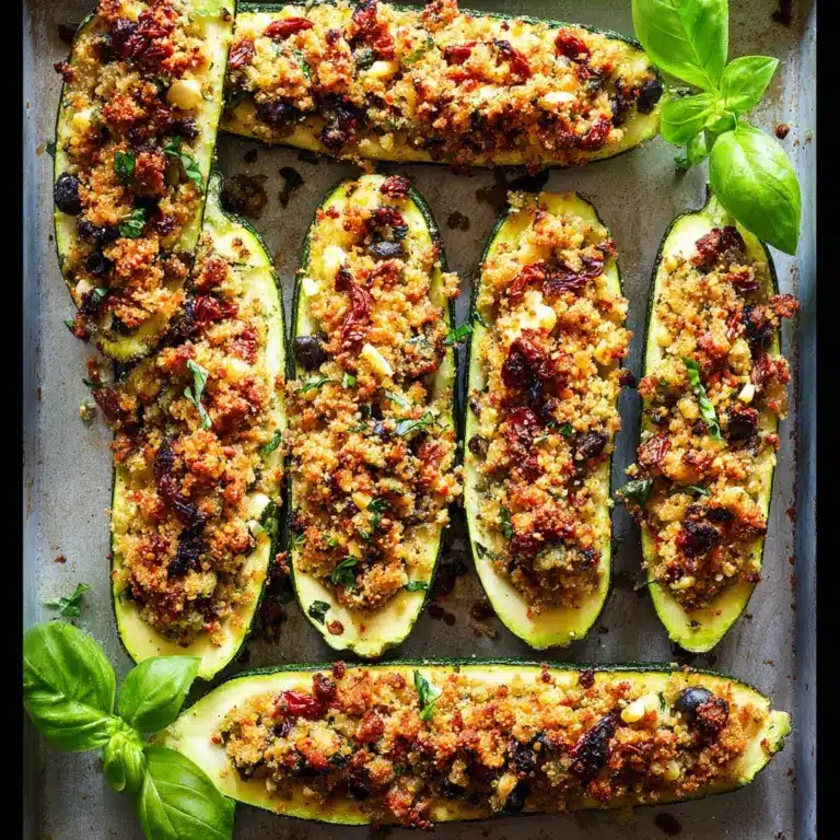 Mediterranean Stuffed Zucchini Recipe