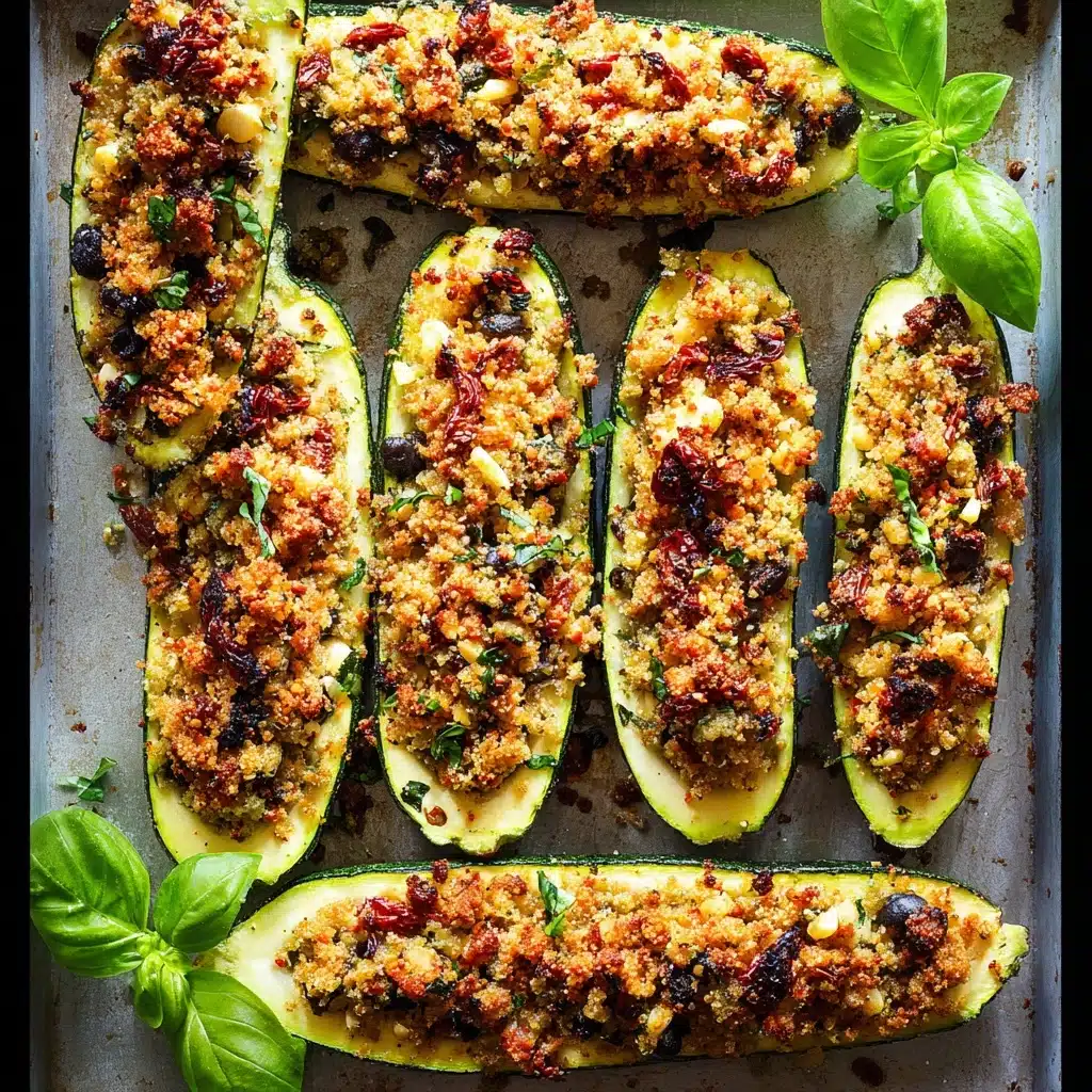 Mediterranean Stuffed Zucchini Recipe - Recipe Image