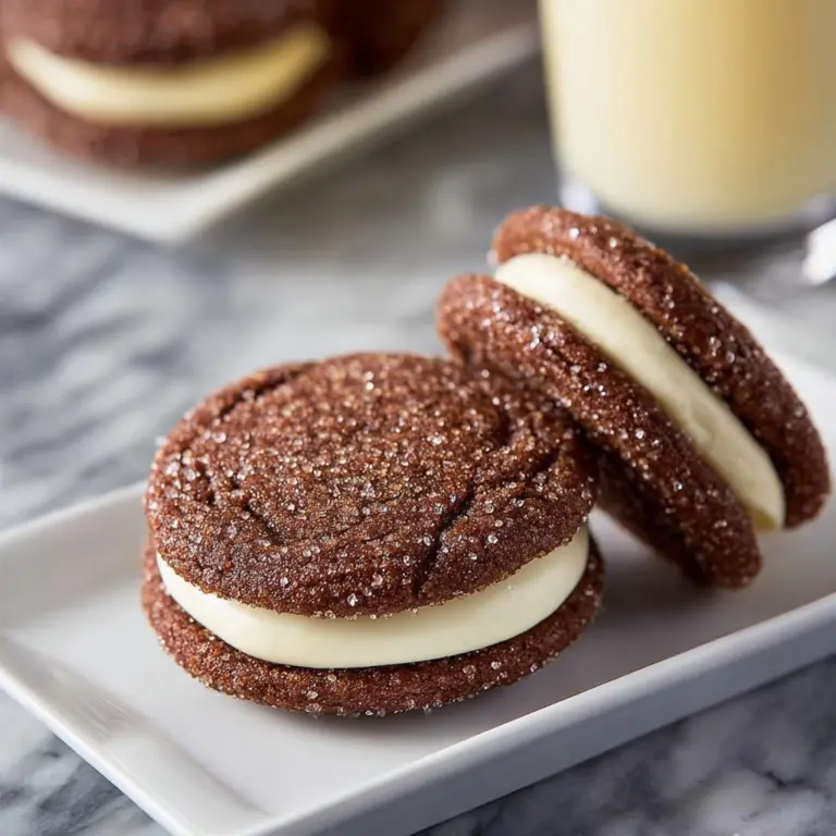 Ginger Molasses Sandwich Cookies with Eggnog Frosting Recipe