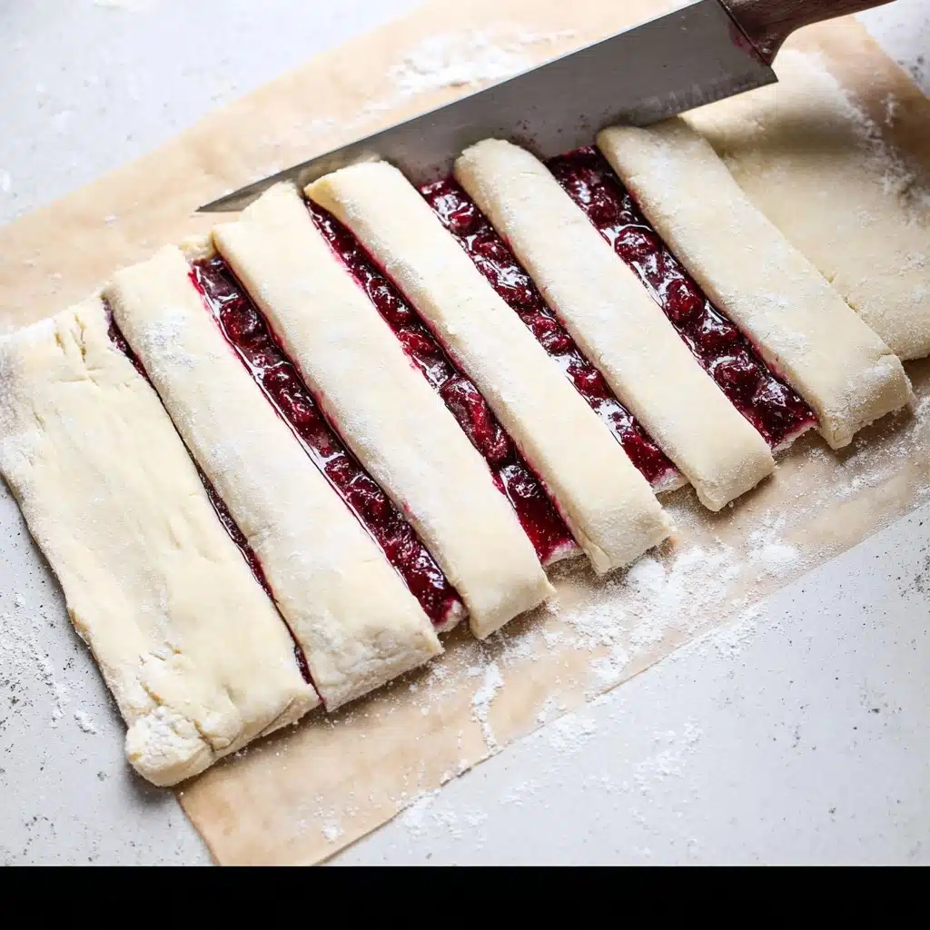 Blackberry Goat Cheese Puff Pastry Twists Recipe - Recipe Image