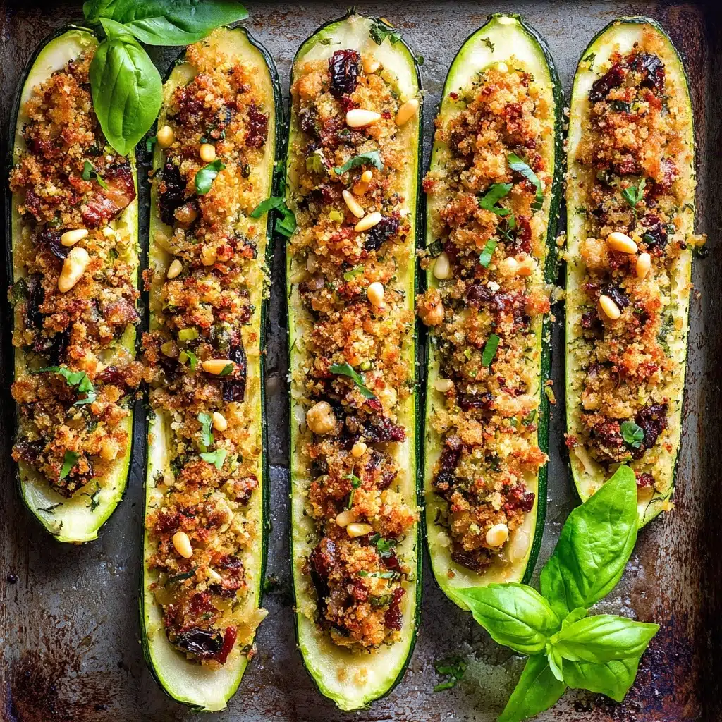 Mediterranean Stuffed Zucchini Recipe - Recipe Image