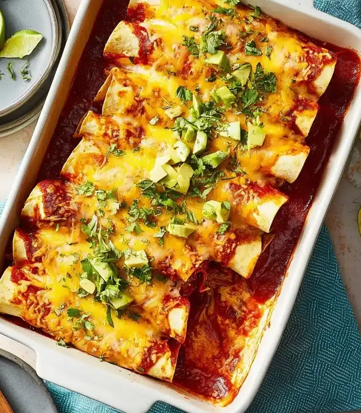 Easy Bean and Cheese Enchiladas Recipe