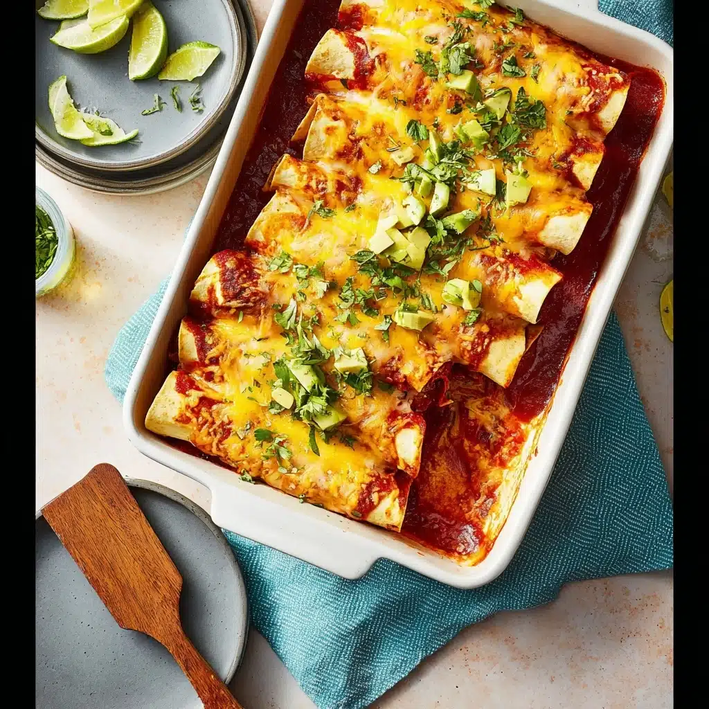 Easy Bean and Cheese Enchiladas Recipe - Recipe Image