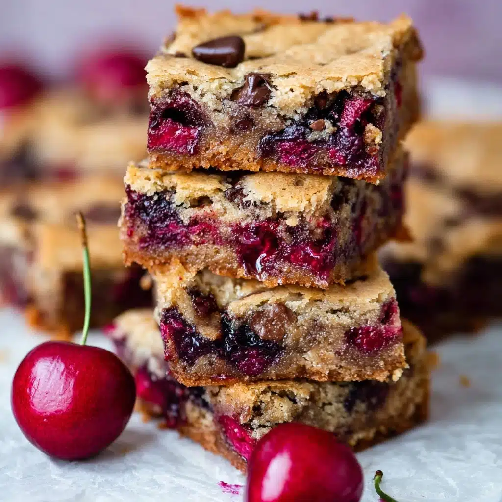 Chocolate Chip Cherry Bars Recipe - Recipe Image