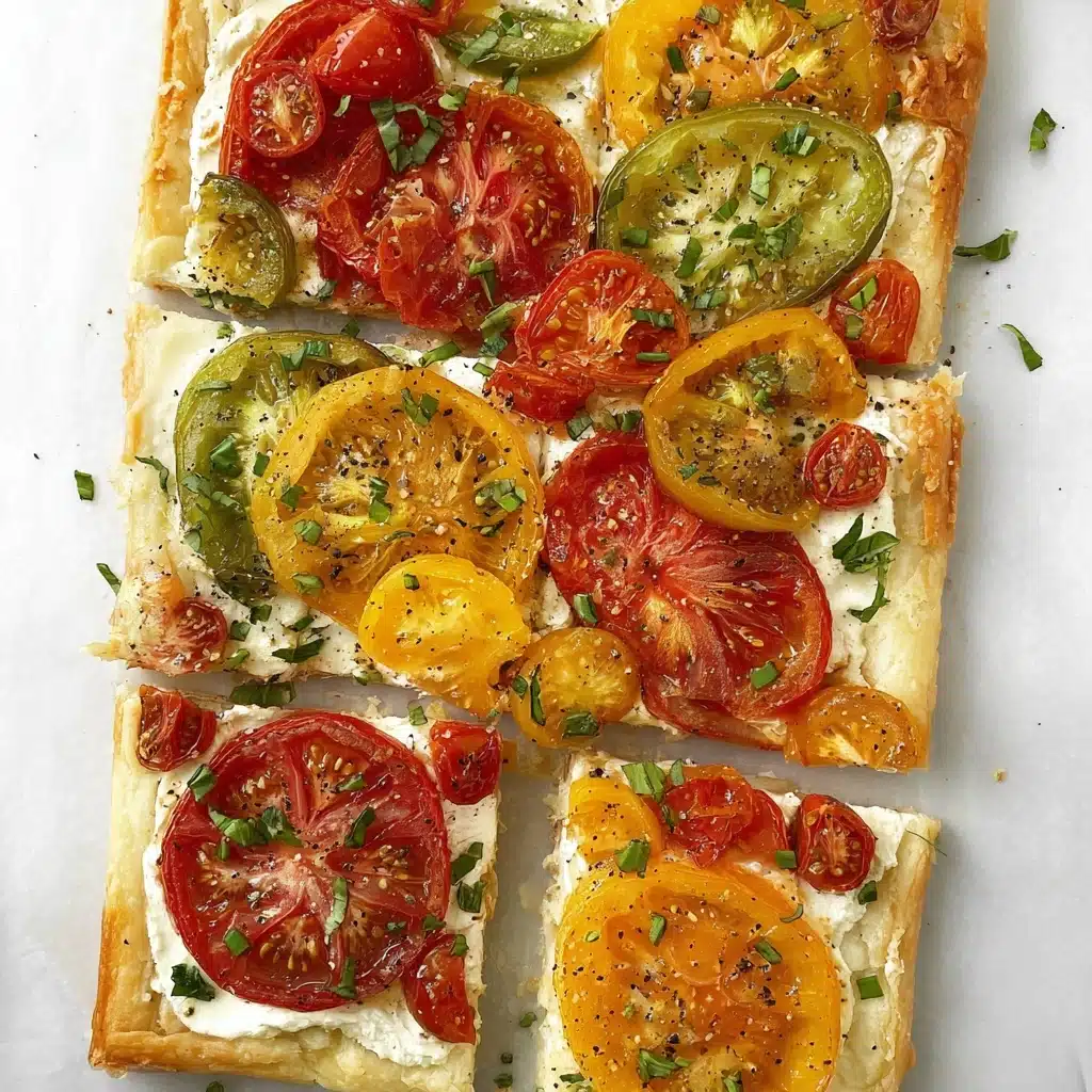 tomato ricotta phyllo tart Recipe - Recipe Image