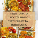 tomato ricotta phyllo tart Recipe