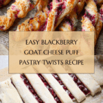 Blackberry Goat Cheese Puff Pastry Twists Recipe