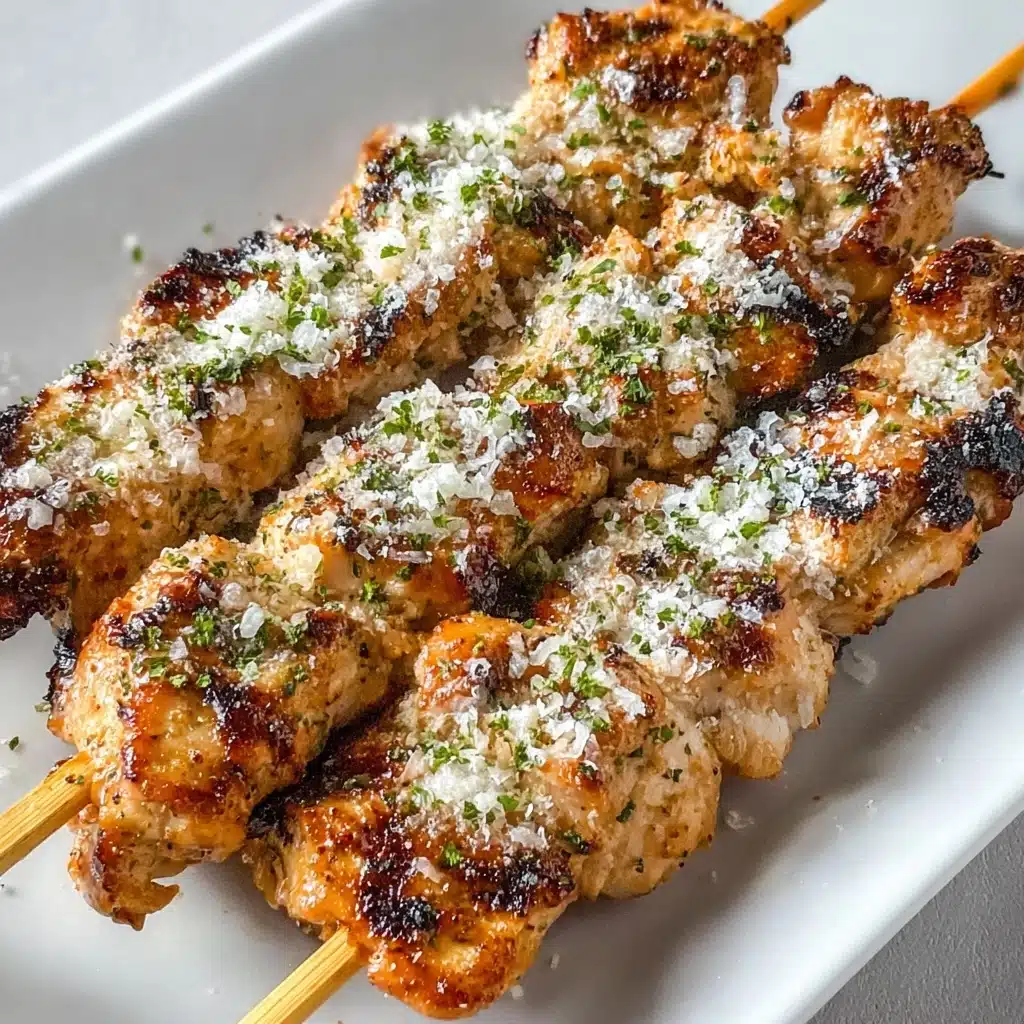 Ranch Garlic Parmesan Chicken Skewers Recipe - Recipe Image