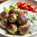 Greek Turkey Meatballs with Tzatziki Recipe