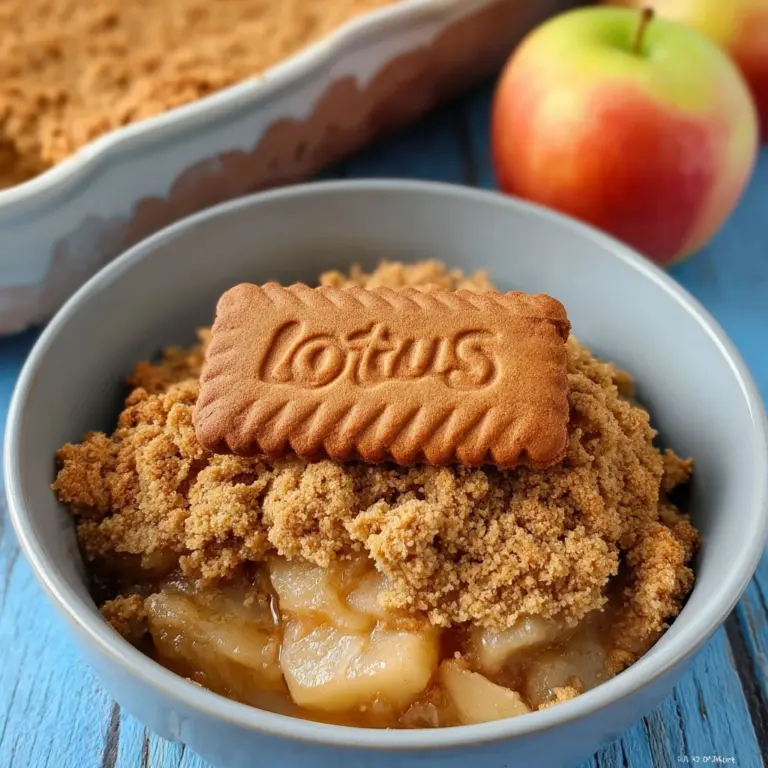Biscoff Apple Crumble Recipe