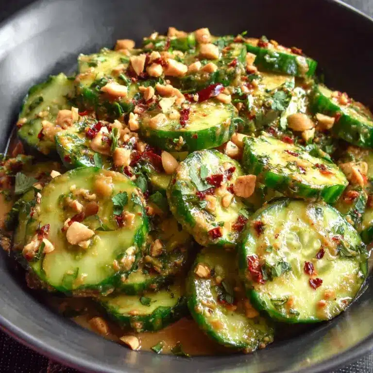 Cucumbers in Spicy Peanut Sauce Recipe