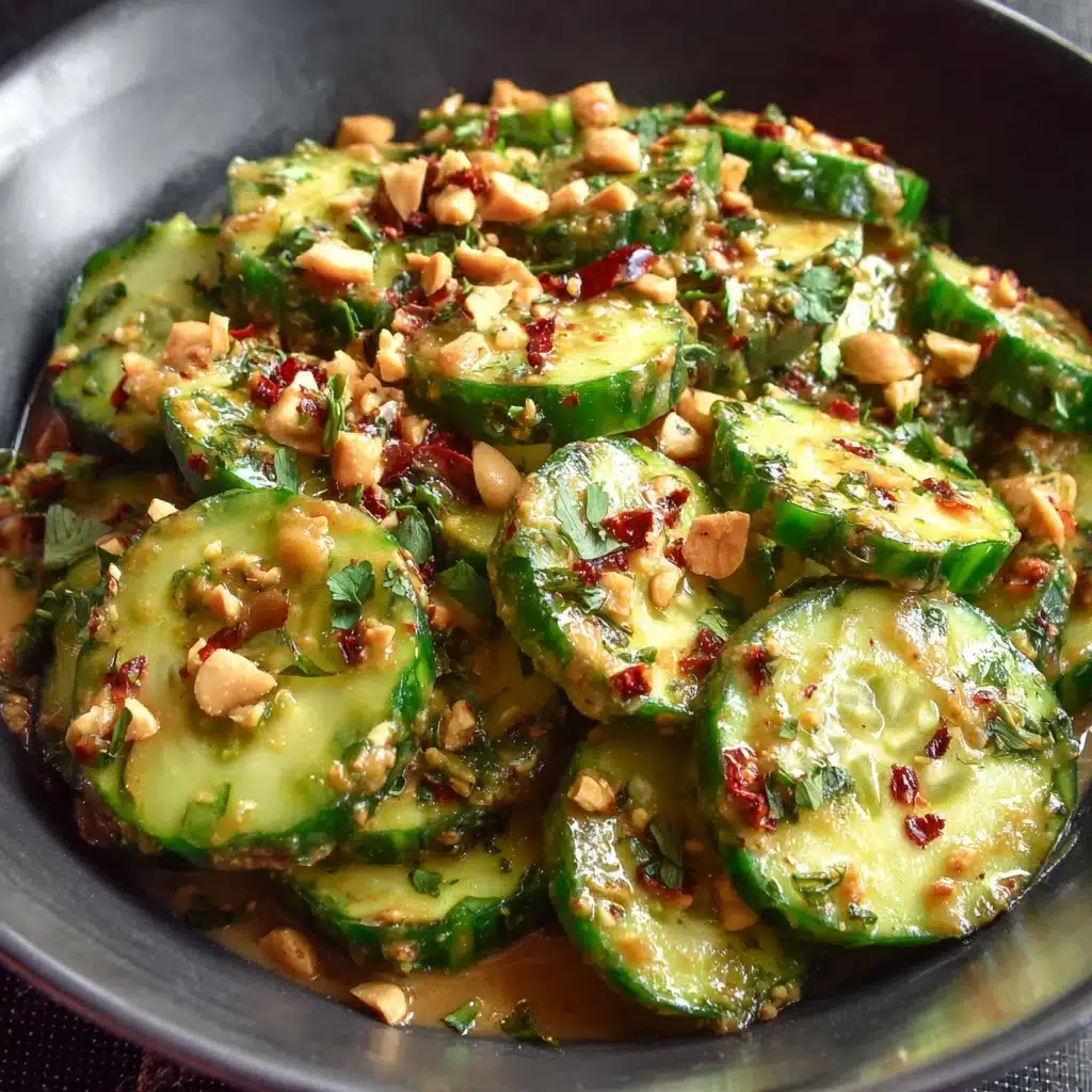 Cucumbers in Spicy Peanut Sauce Recipe - Recipe Image