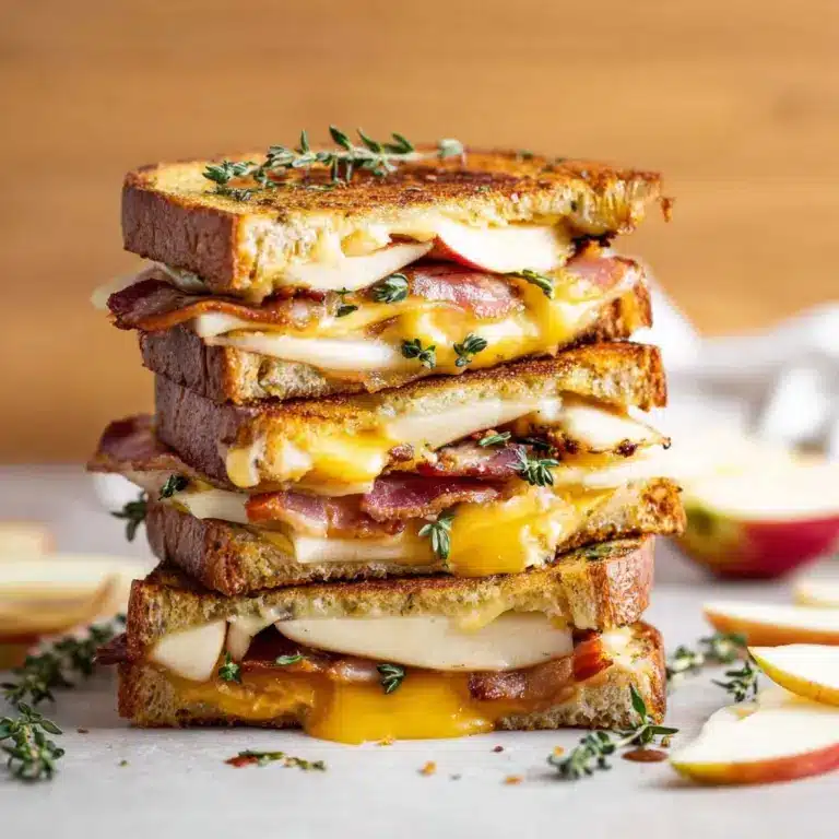 Apple Bacon and Cheddar Grilled Cheese Recipe