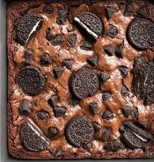 Easy Fudgy Oreo Brownie Recipe