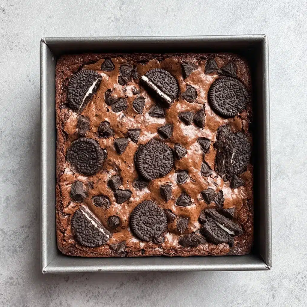 Easy Fudgy Oreo Brownie Recipe - Recipe Image