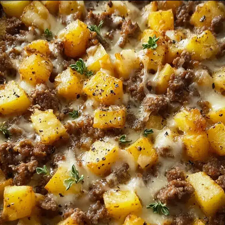 One-Pan Cheesy Meat & Potato Skillet Recipe