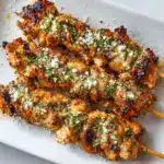 Ranch Garlic Parmesan Chicken Skewers Recipe