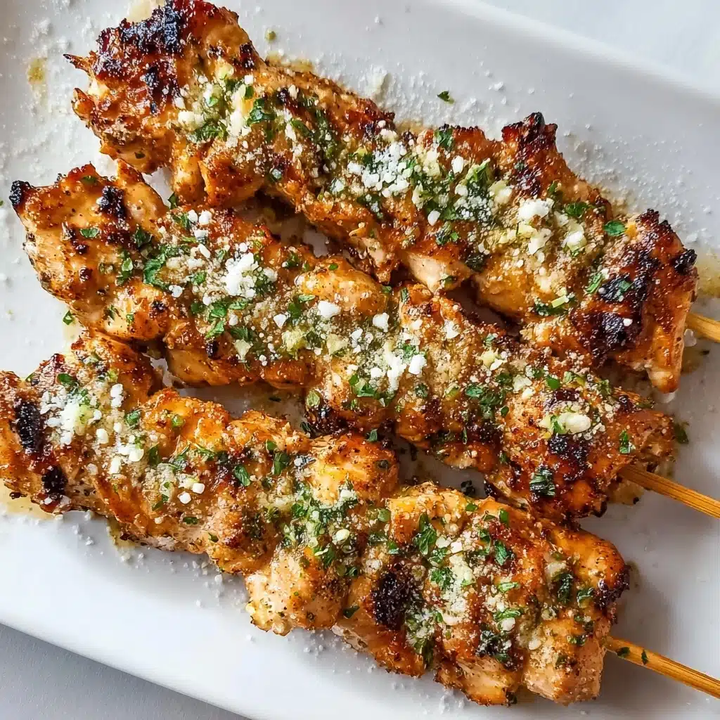 Ranch Garlic Parmesan Chicken Skewers Recipe - Recipe Image