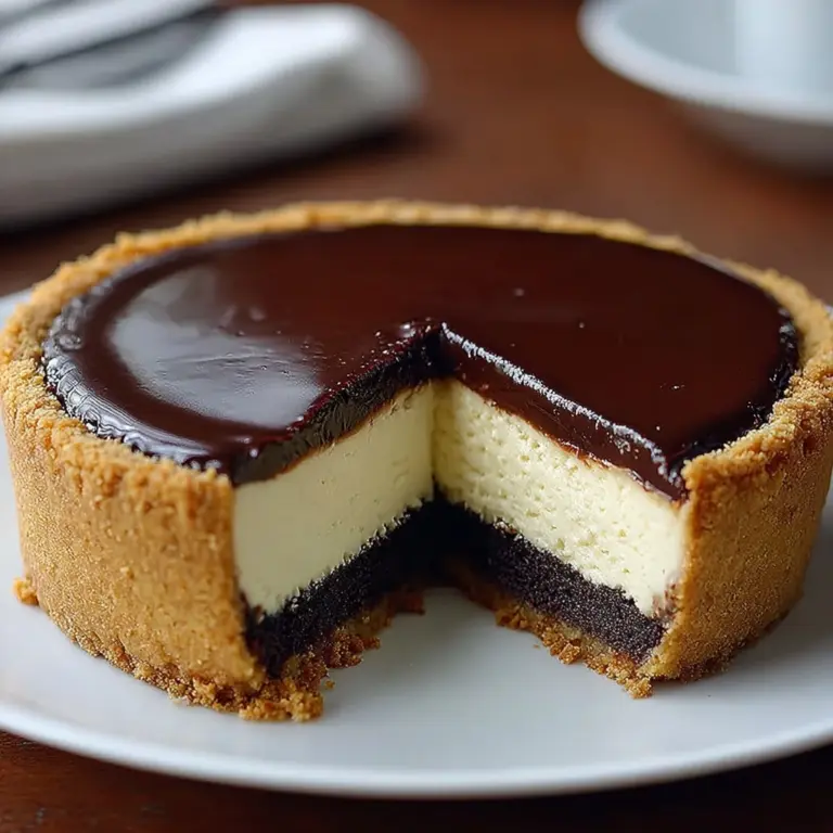 Boston Cream Pie Cheesecake-Cake Recipe
