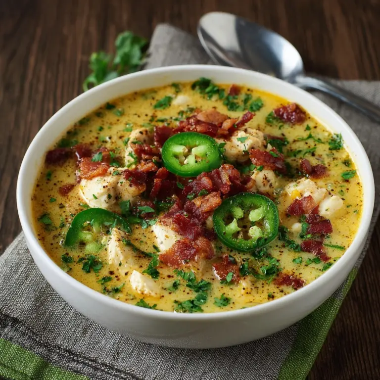 Spicy Jalapeño Popper Chicken Soup Recipe