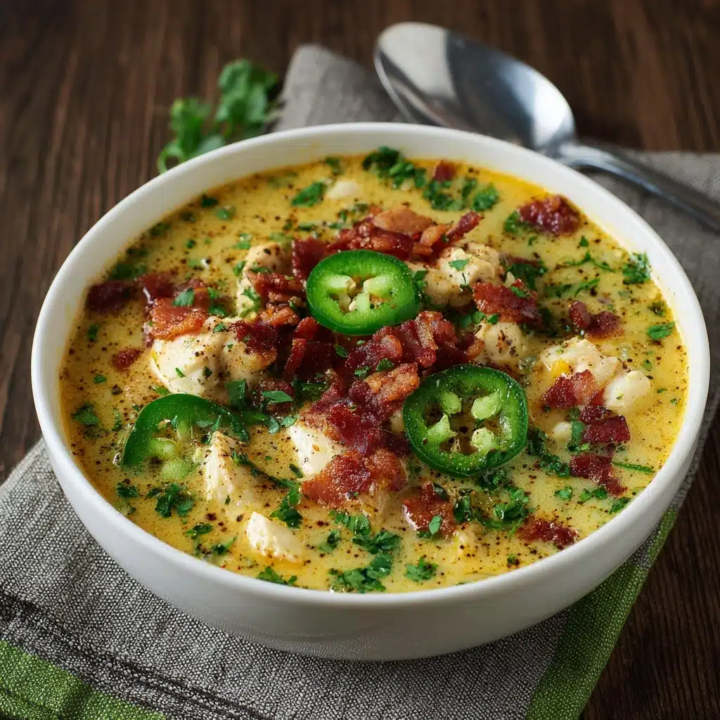 Spicy Jalapeño Popper Chicken Soup Recipe - Recipe Image
