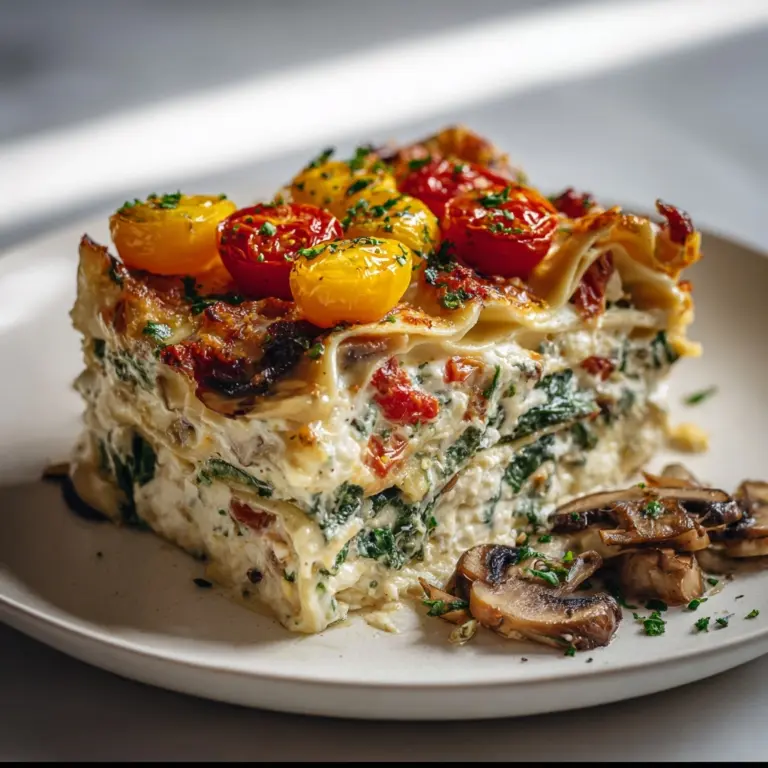 Loaded Veggie White Lasagna Recipe