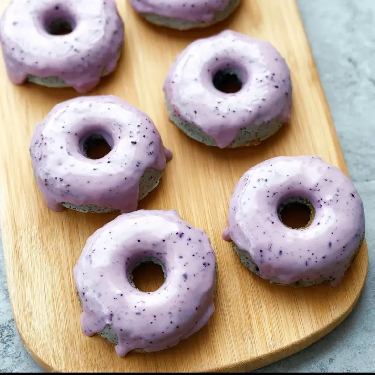 Blueberry Cake Donuts Recipe