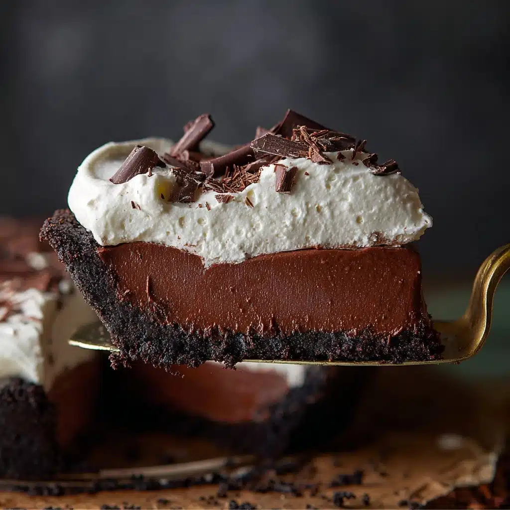 No-Bake Baileys Chocolate Pie Recipe - Recipe Image