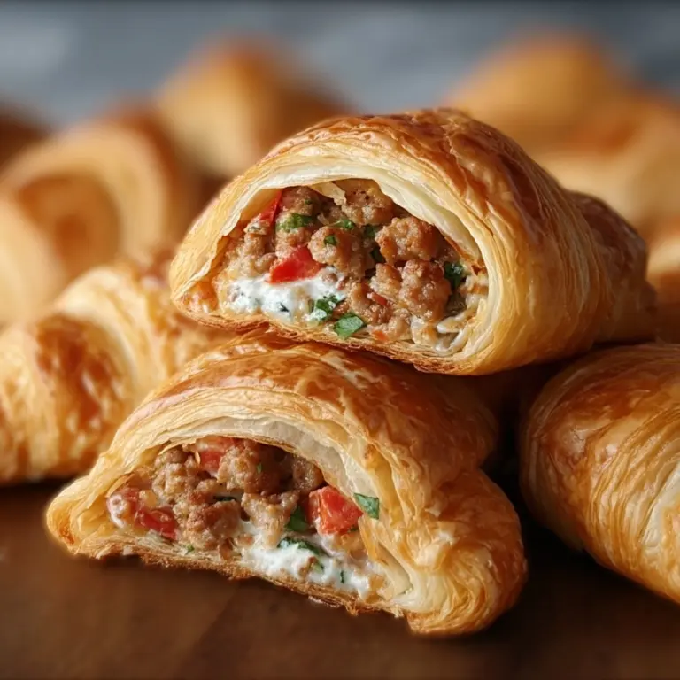 Sausage, Rotel & Cream Cheese Crescent Rolls Recipe