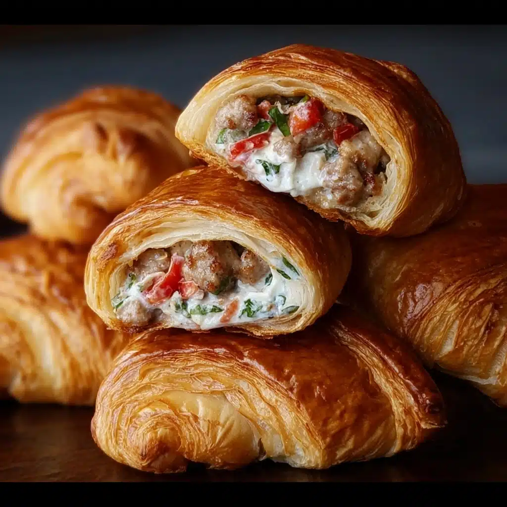 Sausage, Rotel & Cream Cheese Crescent Rolls Recipe - Recipe Image