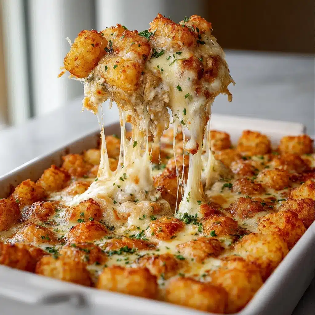 lfredo Tater Tot Casserole in 35 Minutes Recipe - Recipe Image