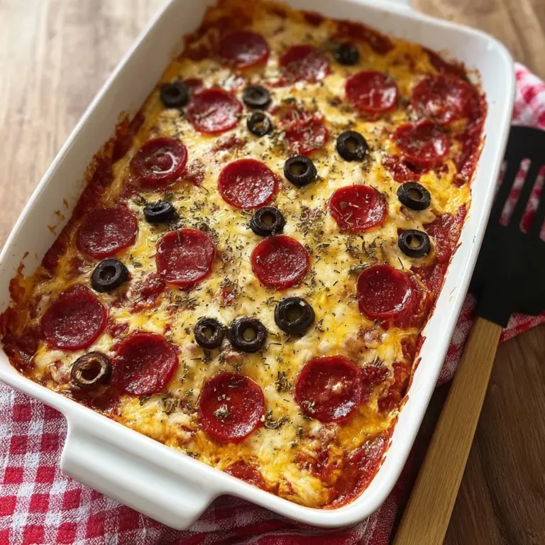 Cauliflower Pizza Casserole Recipe