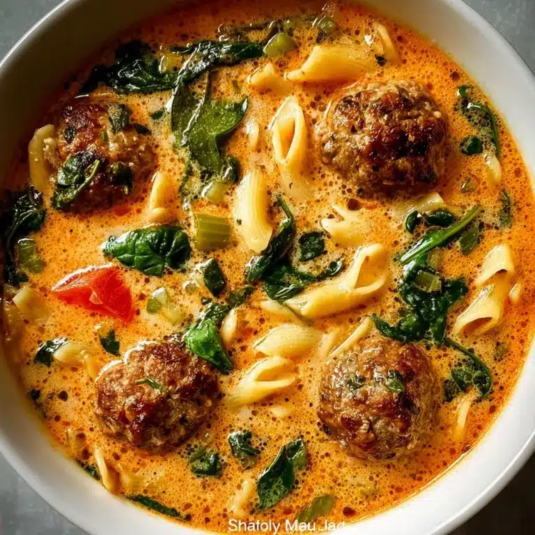 Creamy Italian Meatball Soup Recipe