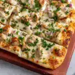 Roasted Garlic White Chicken Pizza Recipe