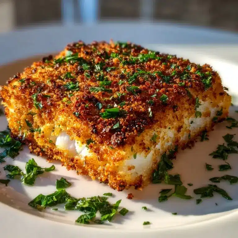 Garlic Parmesan Crusted Halibut: 15-Minute Baked Perfection Recipe