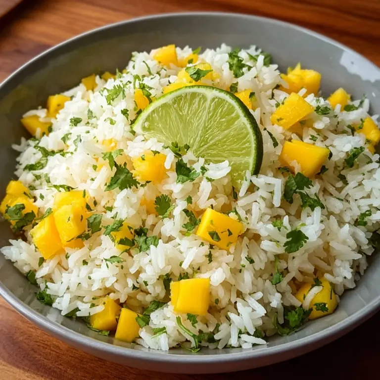 The Perfect Mango Lime Rice Recipe