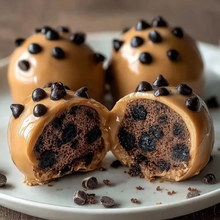 Chocolate Chip Cookie Dough Brownie Bombs Recipe