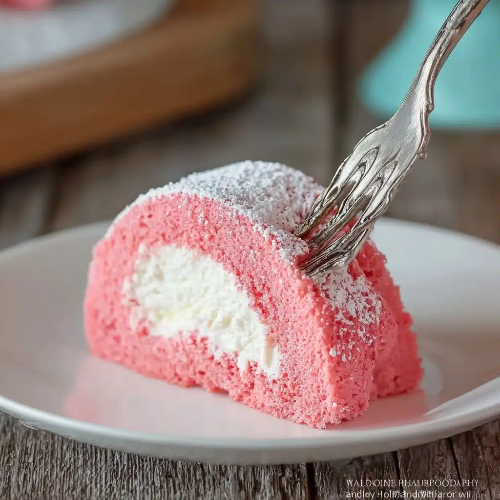 Strawberry Bundt Cake with Marshmallow Cream Filling Recipe - Recipe Image