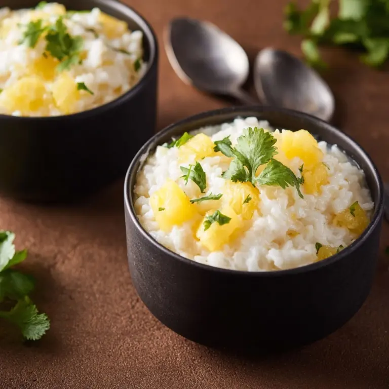 Coconut Milk Rice with Pineapple Recipe