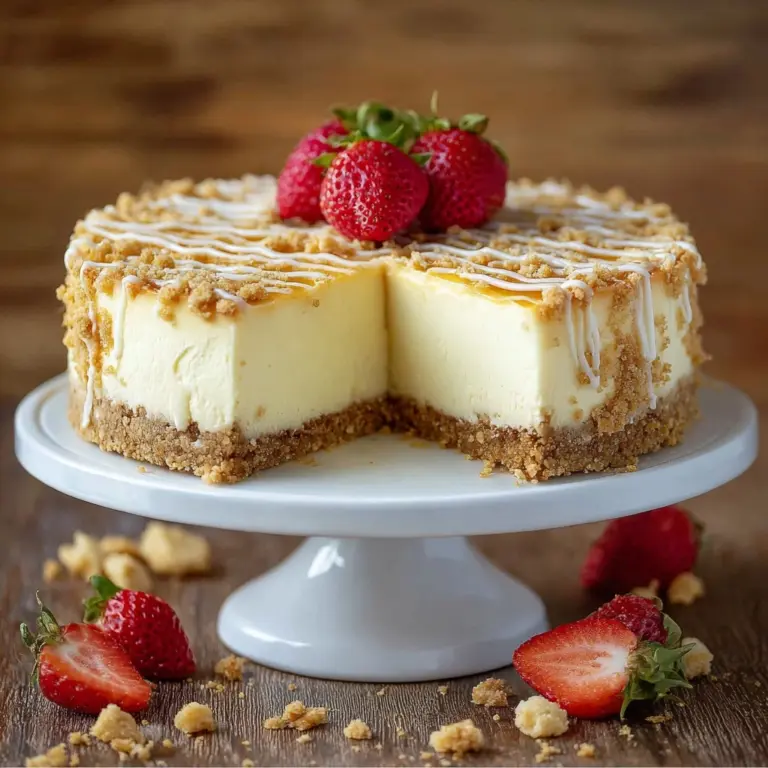 Strawberry Crumble Cheesecake Recipe