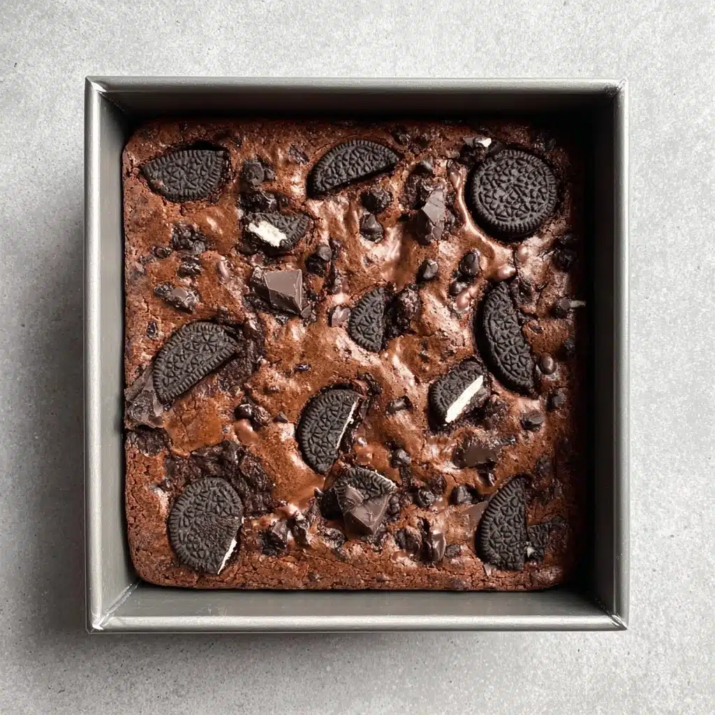 Easy Fudgy Oreo Brownie Recipe - Recipe Image