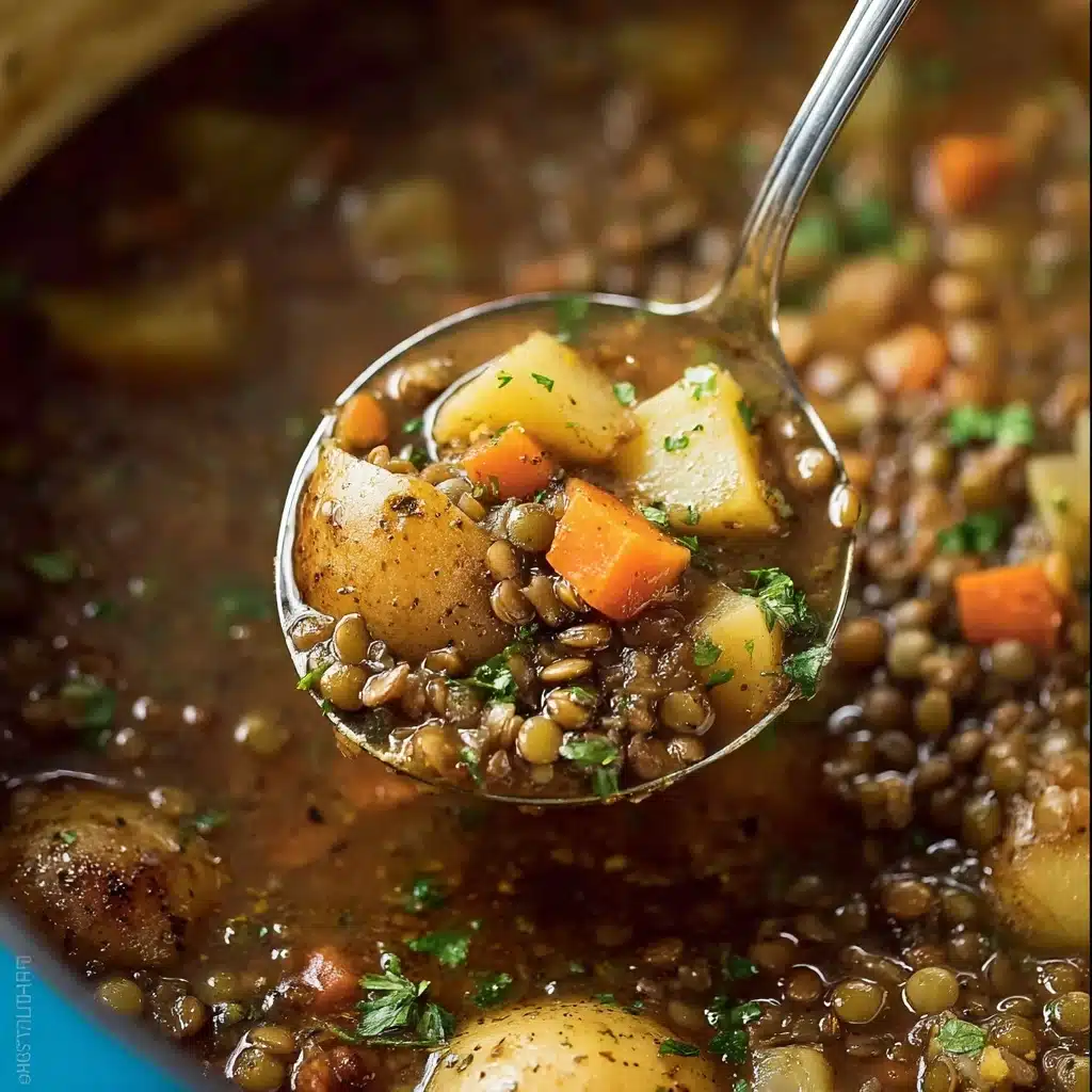 Easy Lentil Potato Soup Recipe - Recipe Image