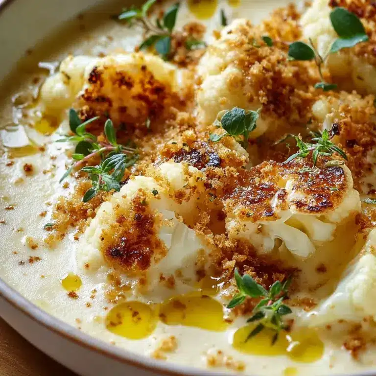 Creamy Cheddar Cauliflower Soup Recipe