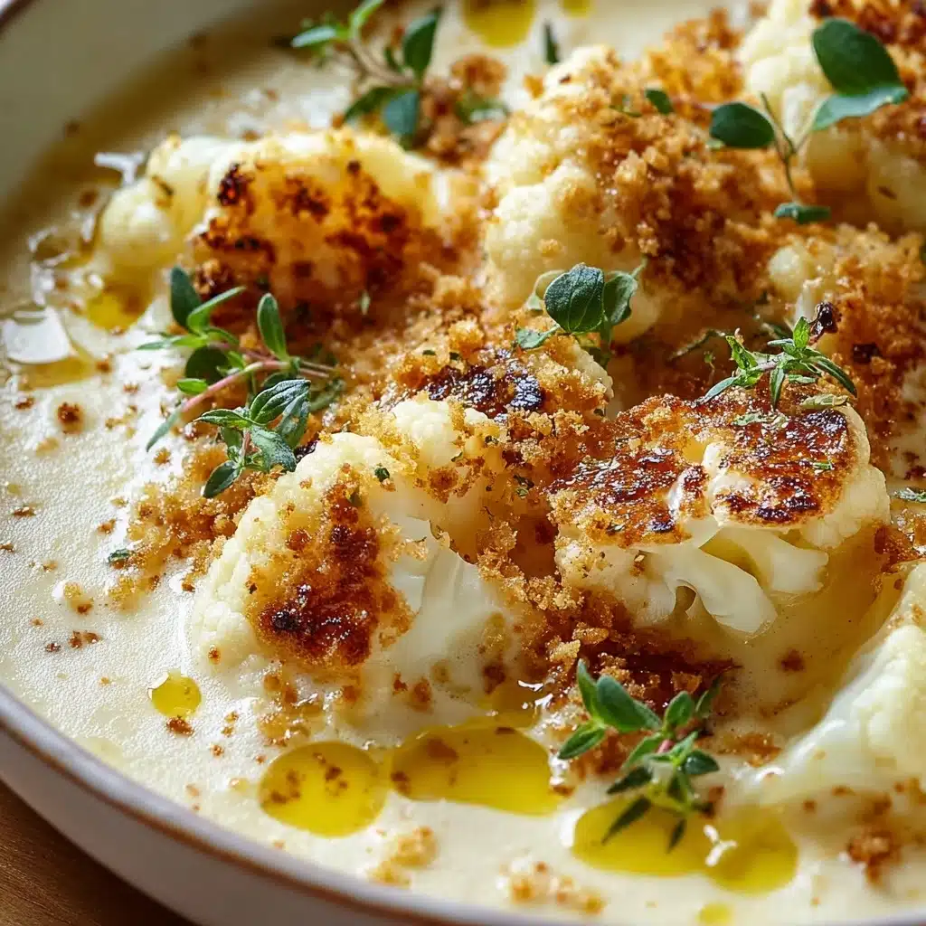 Creamy Cheddar Cauliflower Soup Recipe - Recipe Image