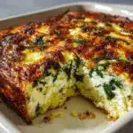 Spinach Cottage Cheese Egg Bake – High Protein, No Fuss Recipe
